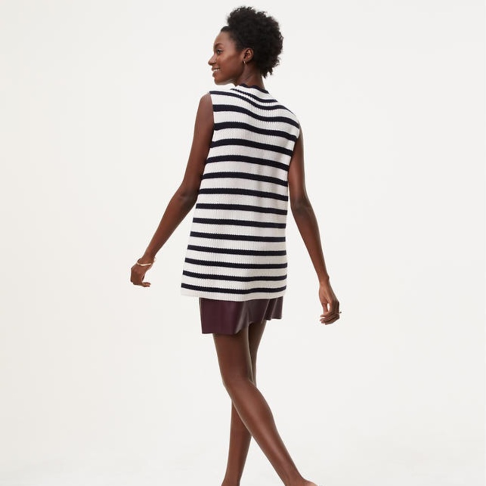LOFT Stripe Sweater Tank - Picture 2 of 3